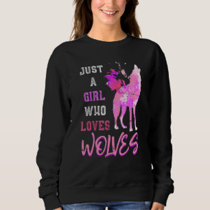 Camiseta Predator Animal Howling Wolf Women Girls Colorir