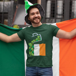 Camiseta Preenchimento da bandeira da Irlanda