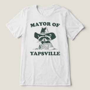 Camiseta Prefeito De Yapsville Raccoon Meme