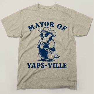 Camiseta Prefeito De Yapsville Texugo Engraçado