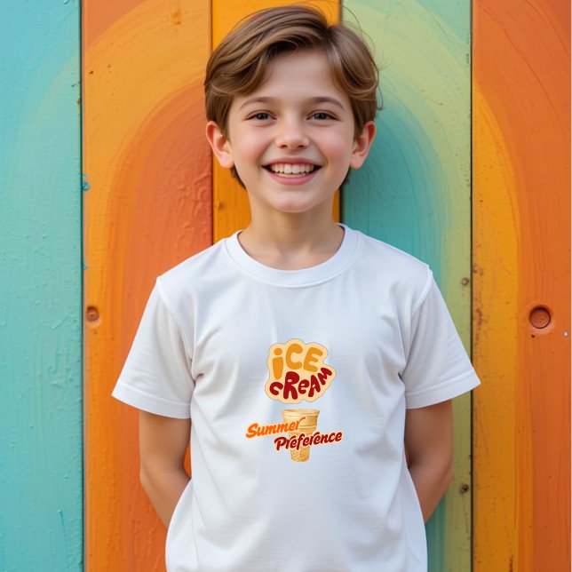 Camiseta preferência de verão sorvete (Criador carregado)
