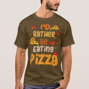 Camiseta Preferencialmente comendo pizza Irônica Chef de pi