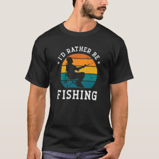 Camiseta preferencialmente estaria pescando, Engraçado Pesc