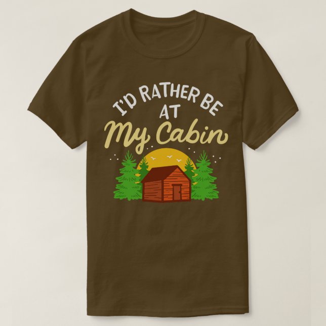Camiseta Preferencialmente Id De Acampamento Na Minha Cabin (Frente do Design)