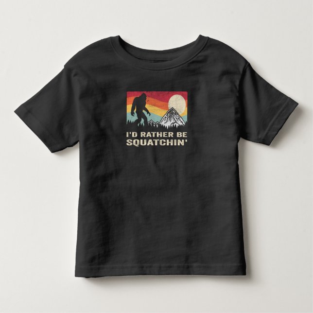 Camiseta Preferencialmente Id De Pé Grande Sasquatch De Pé  (Frente)