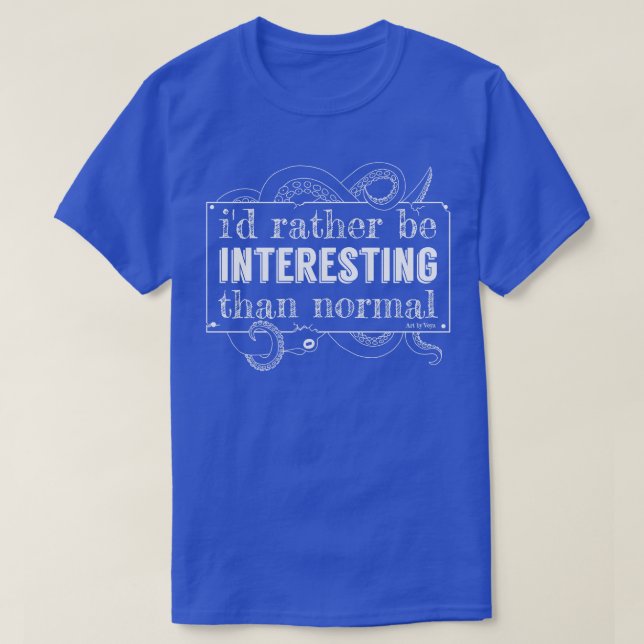 Camiseta Preferencialmente Id é interessante (Frente do Design)