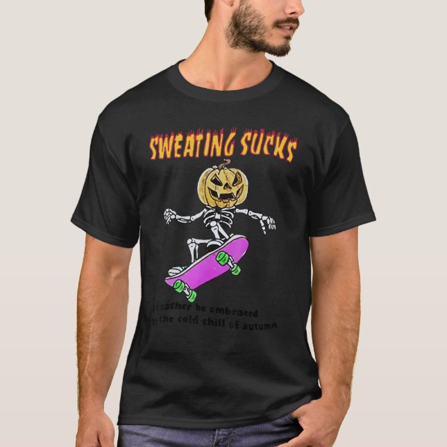 Camiseta Preferencialmente Iu2019d De Suor De Halloween Ser (Frente)