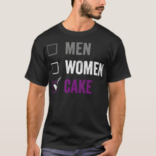 Camiseta Preferencialmentes assexuadas comem Bake Ace Orgul
