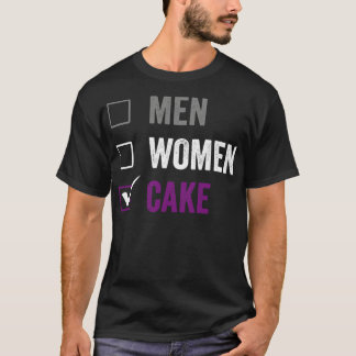 Camiseta Preferencialmentes assexuadas comem Bake Ace Orgul
