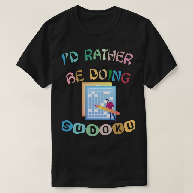 Camiseta Preferencialmentes De Id Mens Fazendo Quebra-cabeç (Frente do Design)