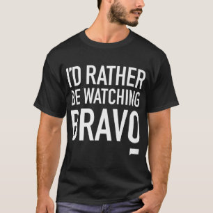 Camiseta Preferencialmentes Estão Assistindo Bravo Ajustado