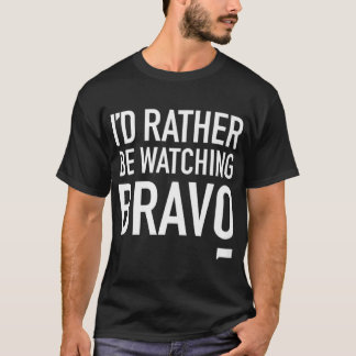 Camiseta Preferencialmentes Estão Assistindo Bravo Ajustado