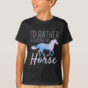 Camiseta Preferencialmentes Id Estão Andando Em Meu Cavalo 
