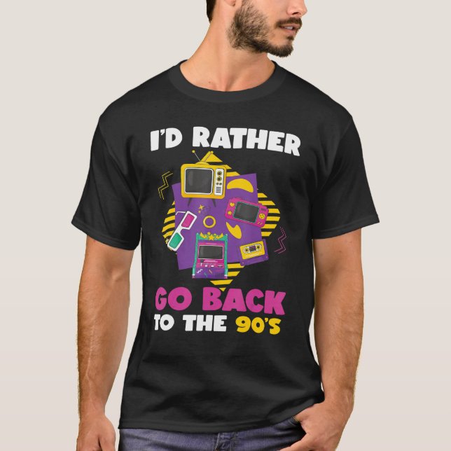 Camiseta Preferencialmentes Voltaria Para A Nostalgia Dos A (Frente)