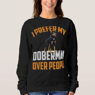 Camiseta Preferir Meu Doberman Sobre O Cachorro Do Pessoas