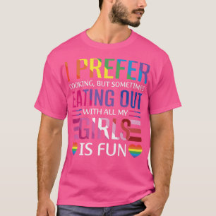 Camiseta Prefiro Cozinhar, Orgulho gay engraçada LGBTQ