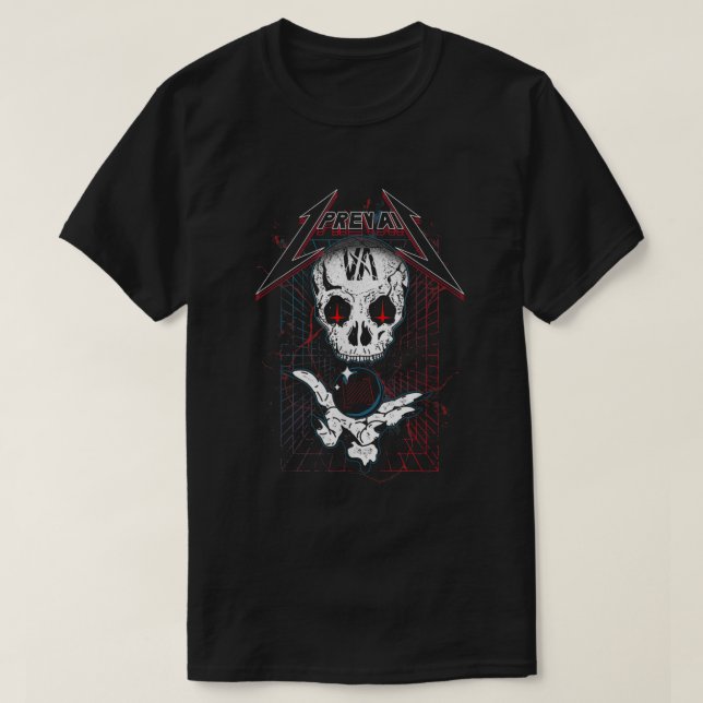Camiseta Prefiro o crânio oficial do trauma de mercadorias (Frente do Design)