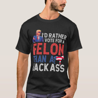 Camiseta Prefiro Votar Em Um Criminoso Do Que Em Um Trump A
