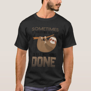 Camiseta Pregador preguiçoso de procrastinação da preguiça