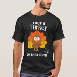 Camiseta Pregança de Ação de Graças, Coloquei Turquia em T
