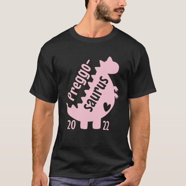 Camiseta Preggosaurus 2022 Dinosaur Trex (Frente)