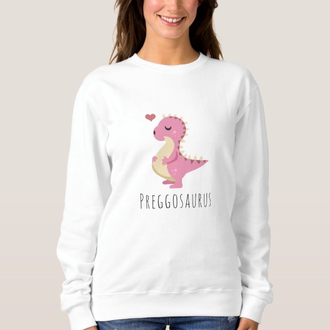 Camiseta Preggosaurus Menino Dinossauro Cute (Frente)