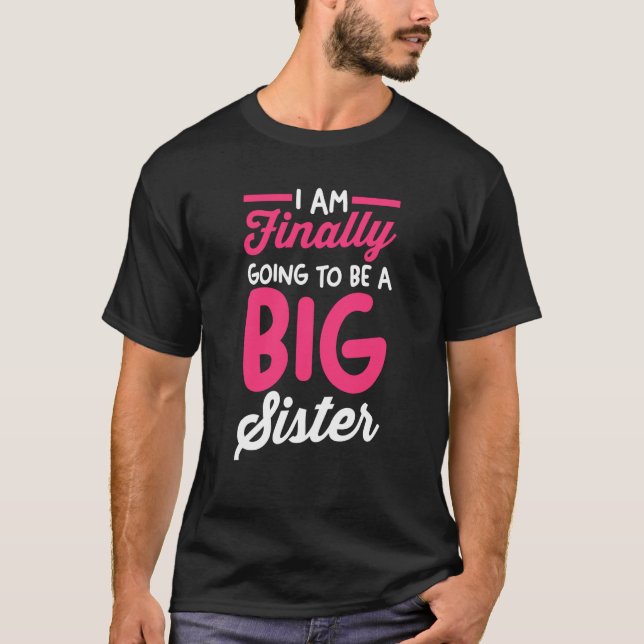 Camiseta Pregnancy Announcement I'm Finally Going To Be A B (Frente)