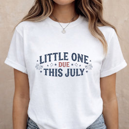 Camiseta Pregnancy Announcement Mom to Be 4th of July