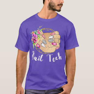 Camiseta prego de presente de técnico de esmalte bonito de
