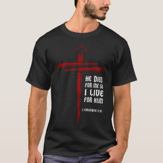 Camiseta Pregos da Cruz Cristã Jesus 2 Coríntios 515