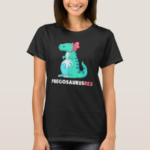 Camiseta Pregosaurus Rex Dinossauro Anúncio de Gravidez 1