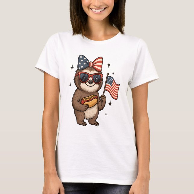 Camiseta Preguiça 4 de Julho (Frente)