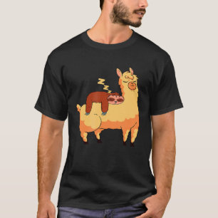 Camiseta Preguiça Adormecida para Meninas Crianças Mulheres