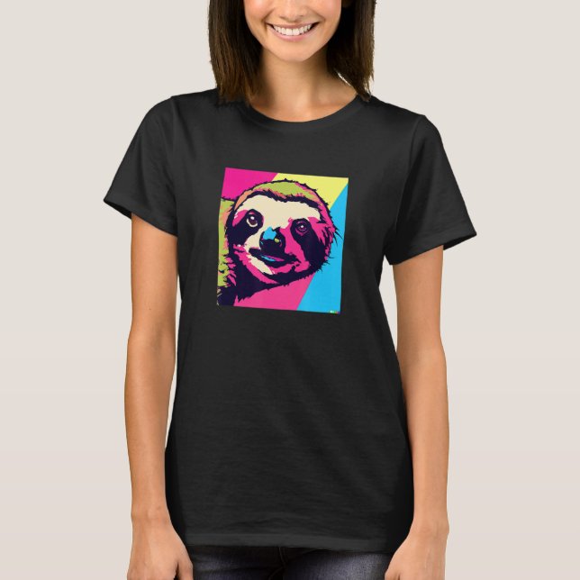 Camiseta Preguiça ao Estilo Pop (Frente)