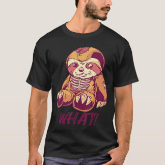 Camiseta Preguiça Assustadora Horror Preguiças Assassinadas