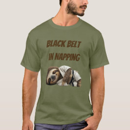 Camiseta Preguiça Cinturão Preto em Soneca