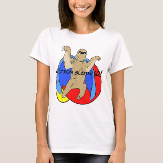 Camiseta Preguiça da ação colorida