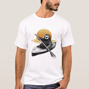 Camiseta Preguiça de Caiaque Remando, Caiaque, Remo de Cano