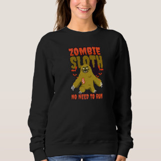 Camiseta Preguiça de Halloween Zumbi Sem Precisar Correr  