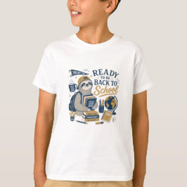 Camiseta Preguiça de Volta às Aulas Estética Vintage