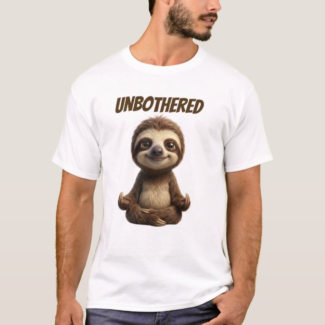 Camiseta Preguiça Despreocupada e Fria (Frente)