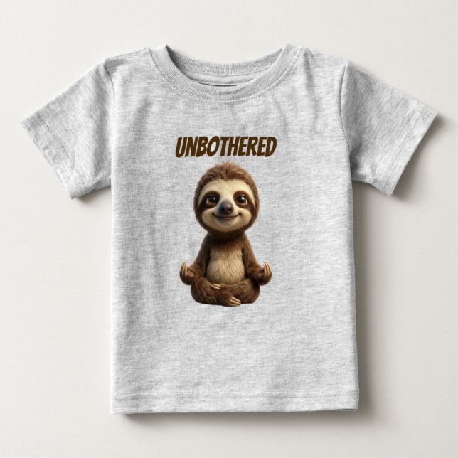 Camiseta Preguiça Despreocupada e Fria (Frente)