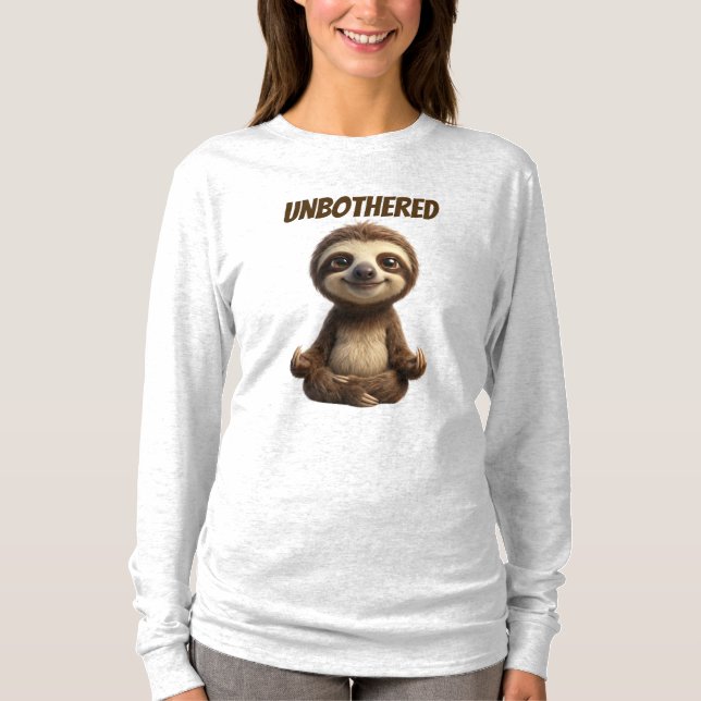 Camiseta Preguiça Despreocupada e Fria (Frente)