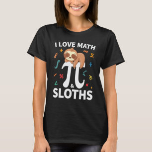 Camiseta Preguiça Dia do Pi Símbolo do Pi Crianças Infantil