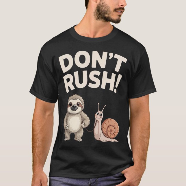 Camiseta Preguiça Diz Não (Frente)