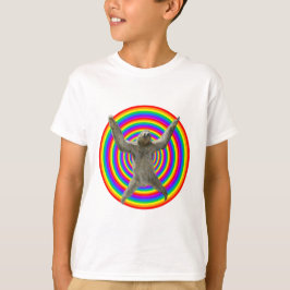 Camiseta Preguiça do arco-íris