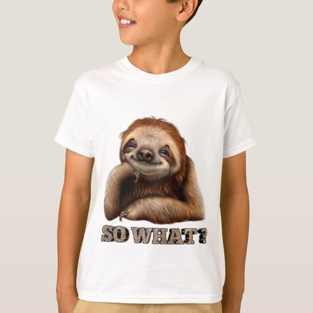 Camiseta preguiça engraçada (Frente)