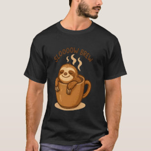 Camiseta Preguiça engraçada amante de café Slooow Brew Manh