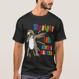 Camiseta Preguiça Engraçada Fazendo Dab Directo Para O Jard
