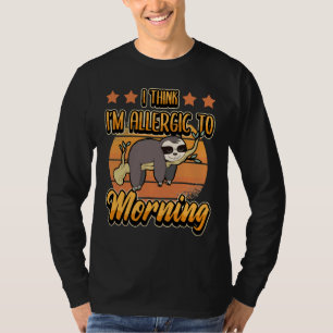 Camiseta Preguiça Engraçada Relaxa Dormindo